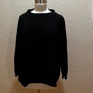 J. Crew boxy oversized black sweater L